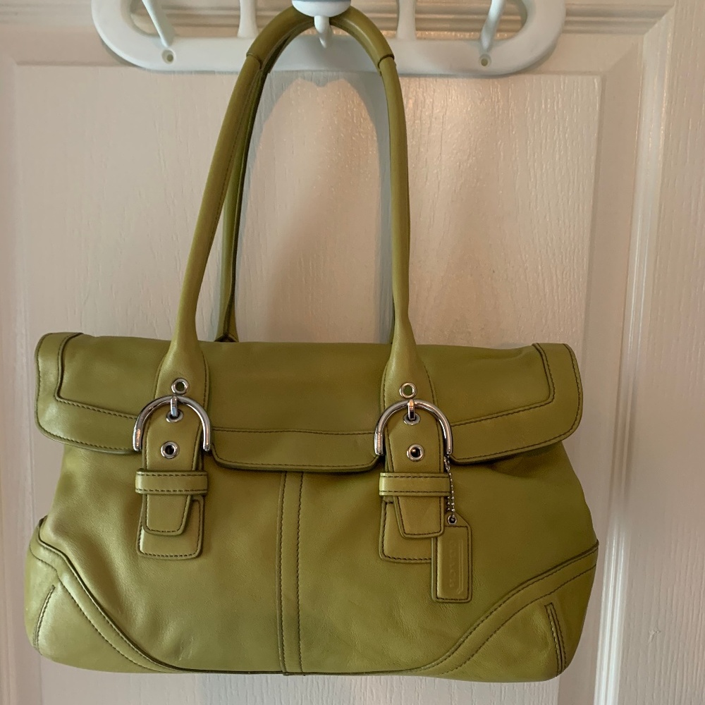 GORGEOUS Coach Hampton soho leather satchel 9636 - Picture 1 of 5